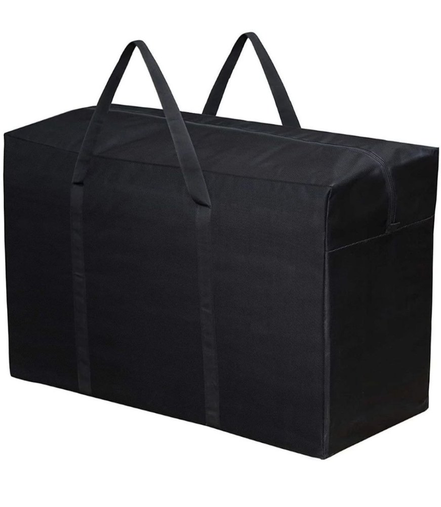 black Foldable non woven Garments Storage Bags, Size/Dimension: 18*14*15 Inch, Storage Capacity: 10 kg