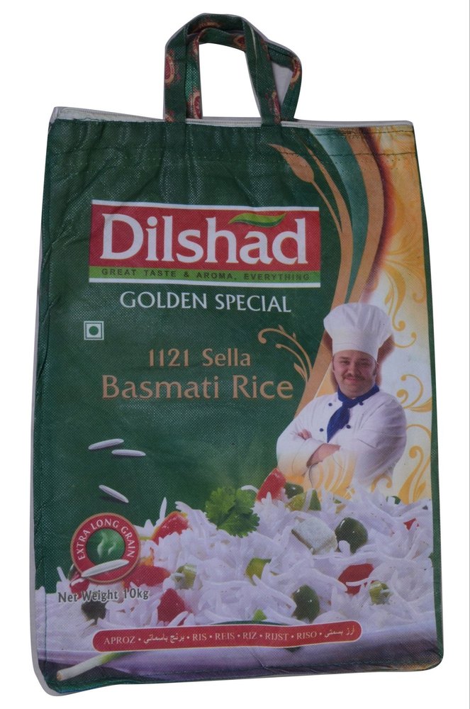 Loop Handle Dilshad Rice Non Woven Printed Bag, 140 Gsm, Size: 12\'\' X 18\'\' Inch