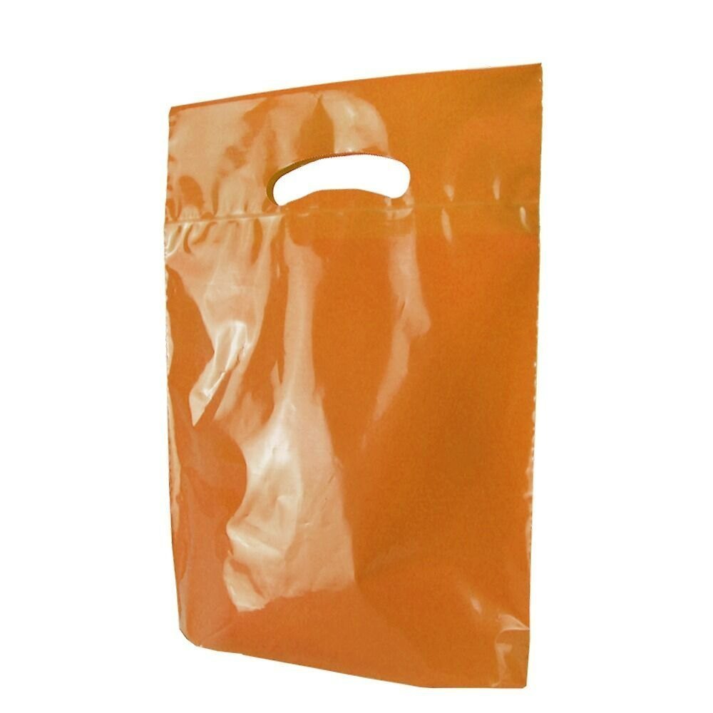 Orange D Cut Biodegradable Bag