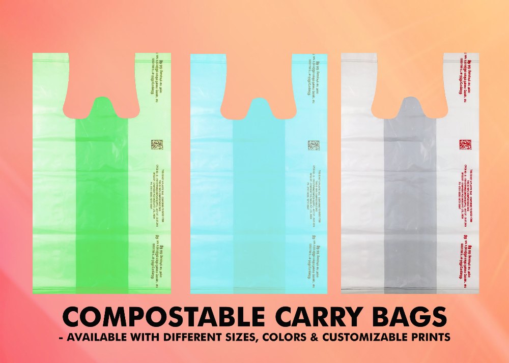 Symbio Customisable Compostable Carry Bags