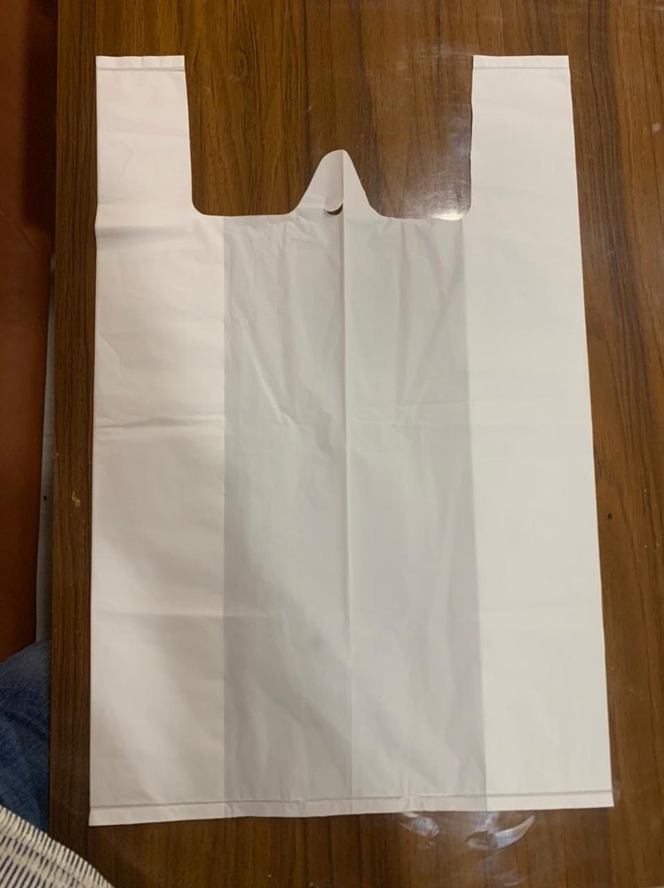 W Cut Plain Bio Compostable Carry Bags