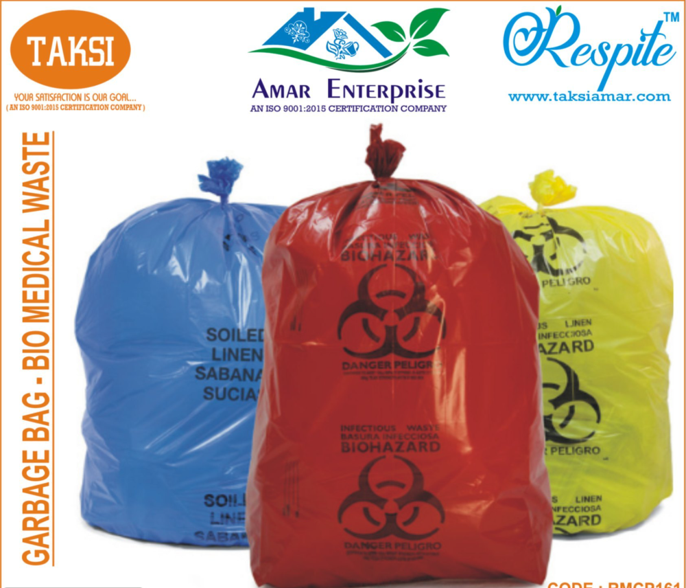 Multicolor Biomedical Garbage Bag, Capacity: 10kg