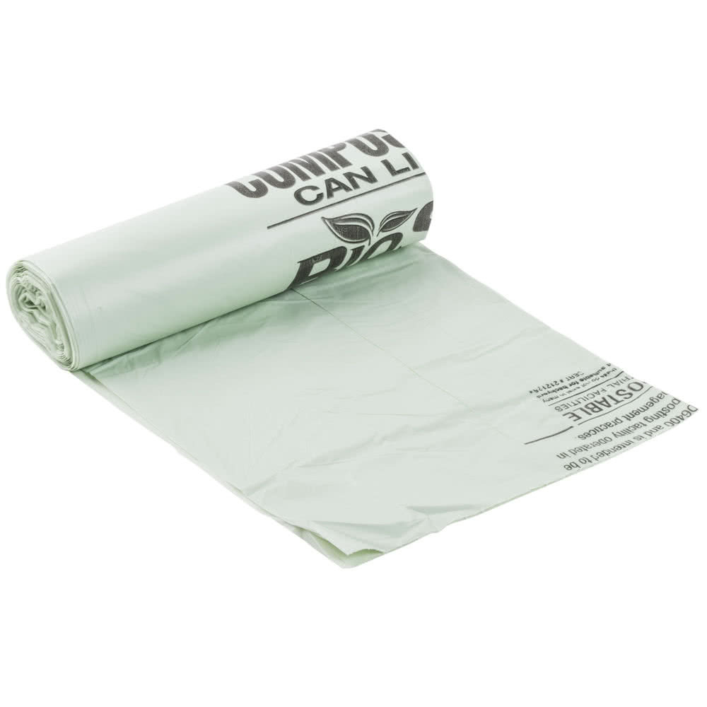 Biocomposite Available In Plain, Printed Compostable Printed Garbage Bag Roll