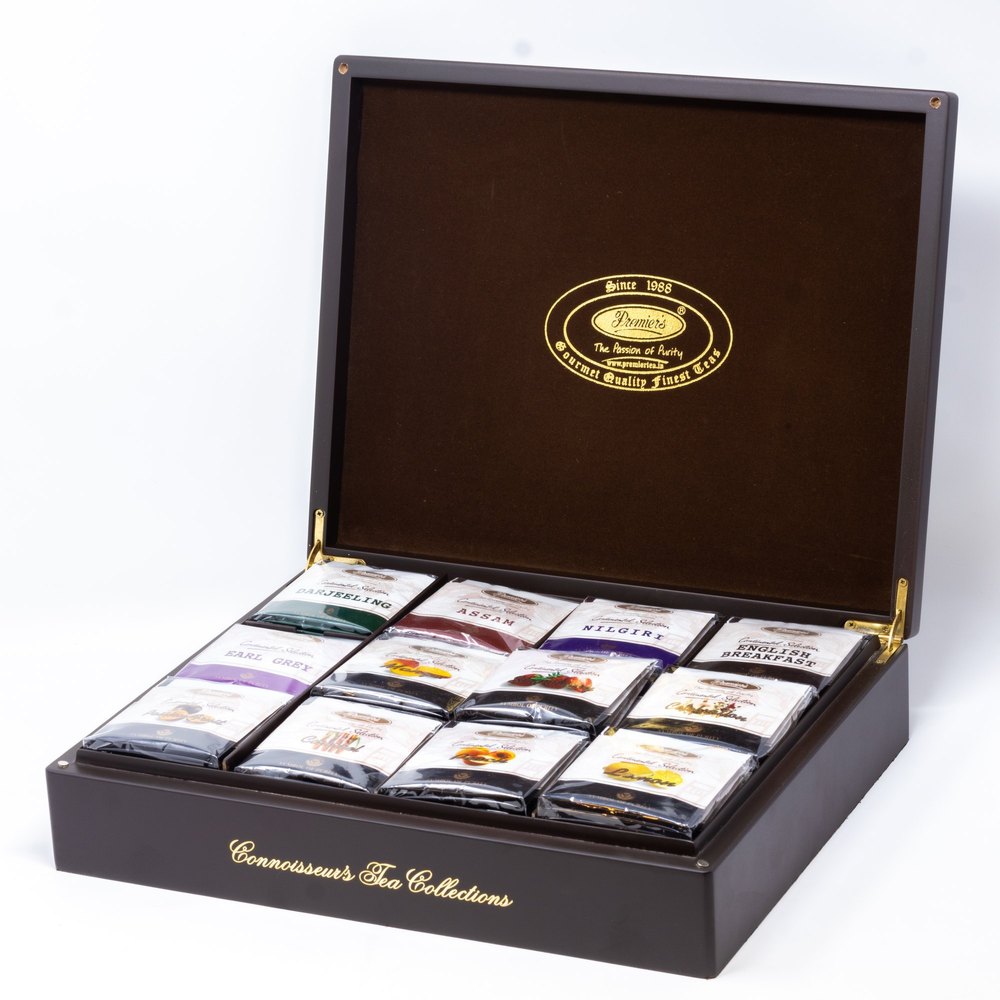 PTBWB 12 In 1 Wooden Tea Gift Box, For Event