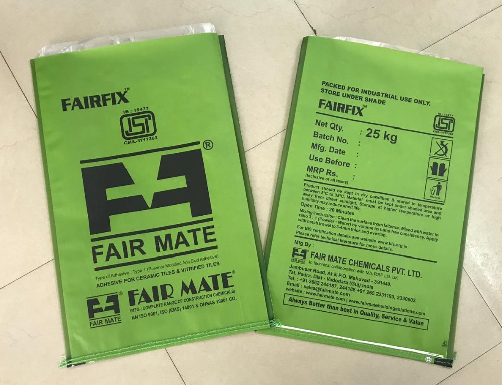 Polypropylene 25 kg With Liner BOPP Laminated PP Bags