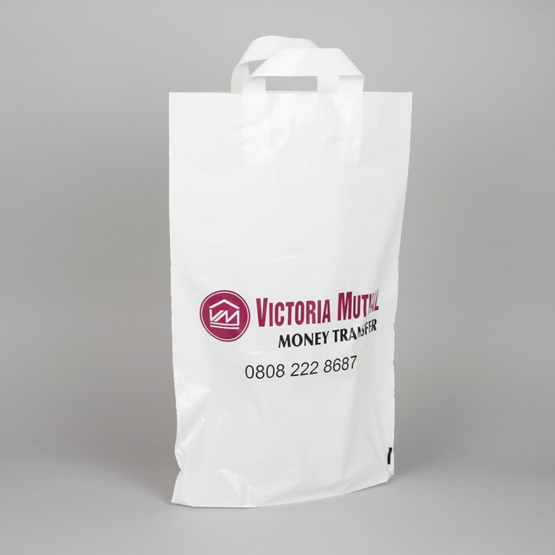 White Printed Plastic Bag