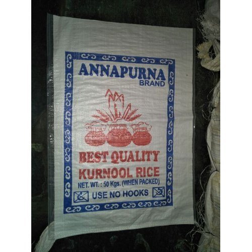 Anpurna Bopp, Plastic Rice Bags, Size: 22x36