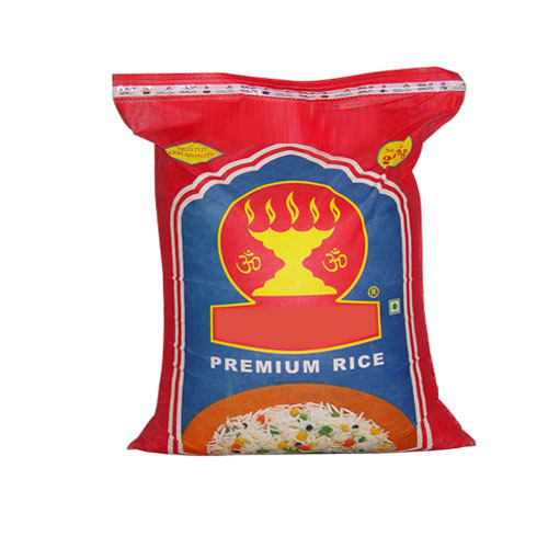 BOPP Rectangular Printed Rice Bag, Capacity :25 Kg