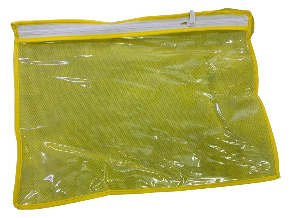 Yellow PVC Saree Bag