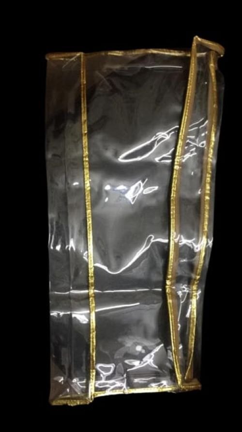 Moti Plastic Water Proof PVC Saree Packaging Bag, Capacity: 80-250 Gm