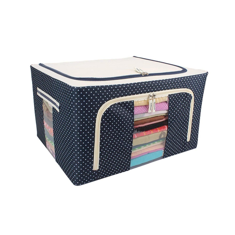 Blue Cloth Storage Bags, 40 X 30 X 20 Centimeters, Storage Capacity: 66ltr