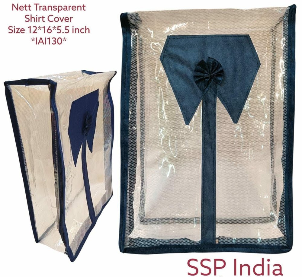 PVC Plain Transparent Nett Shirt Cover