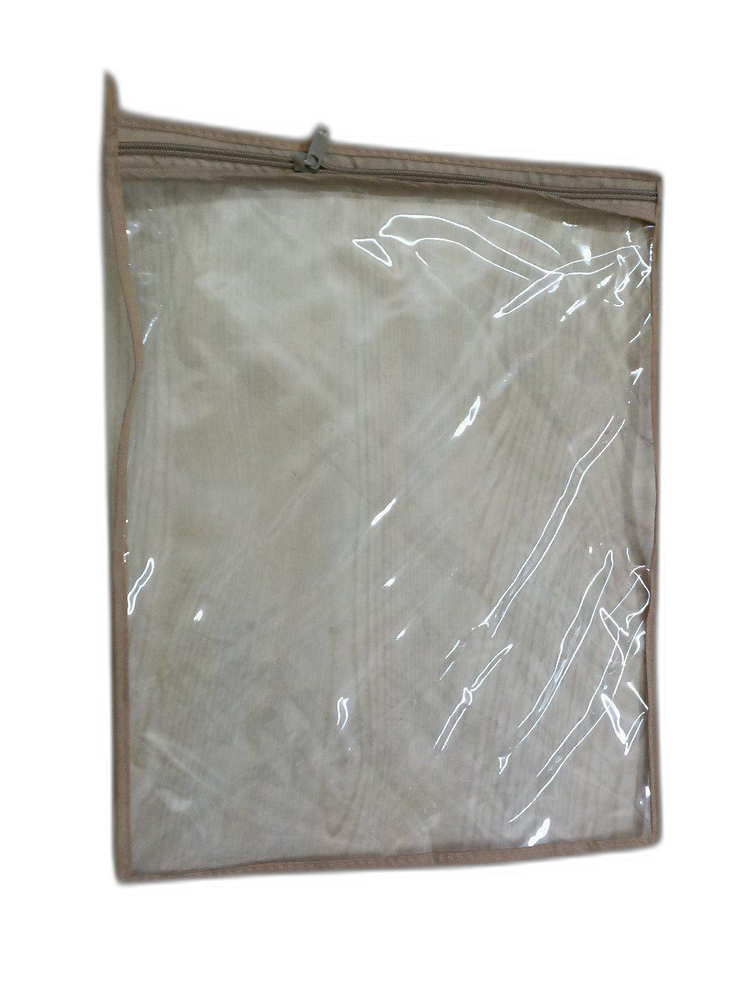 Zipper Plain Ladies Suit PVC Packing Bag, Capacity: 1 Kg, Thickness: 51 microns