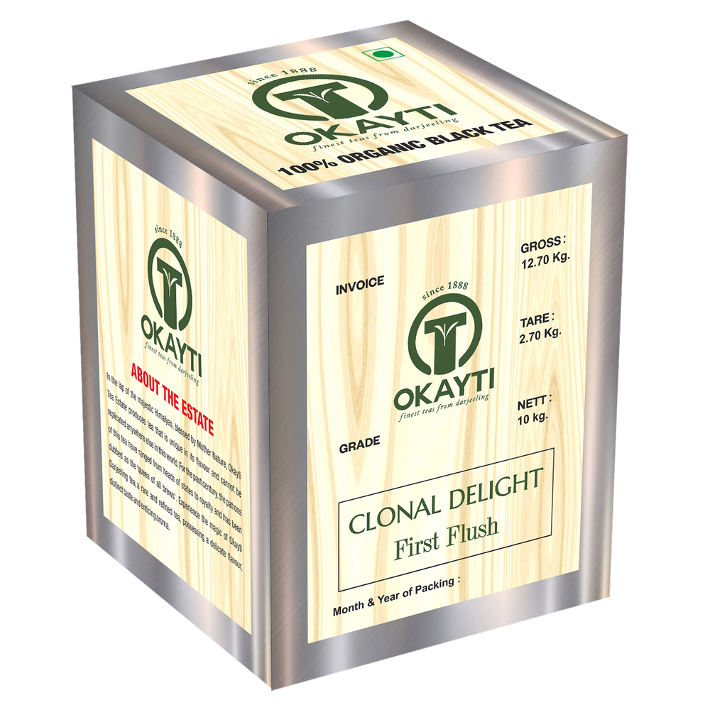Okayti Darjeeling Clonal Delight Black First Flush Tea, Leaves, 10kg