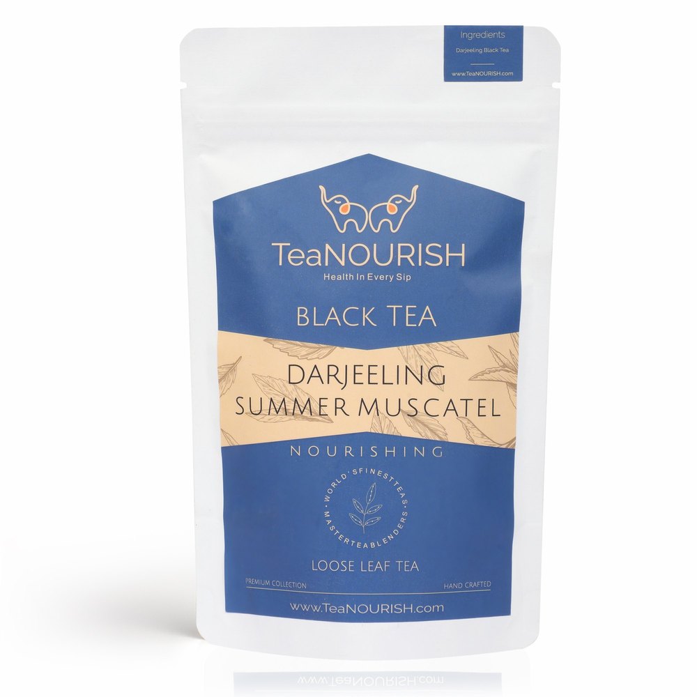 Teanourish Darjeeling Summer Muscatel Black Tea, Leaves