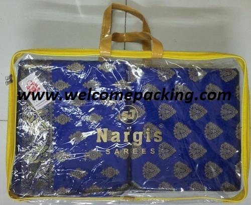 Transparent Zipper PVC Lehenga Bag, Capacity: 10 Kg