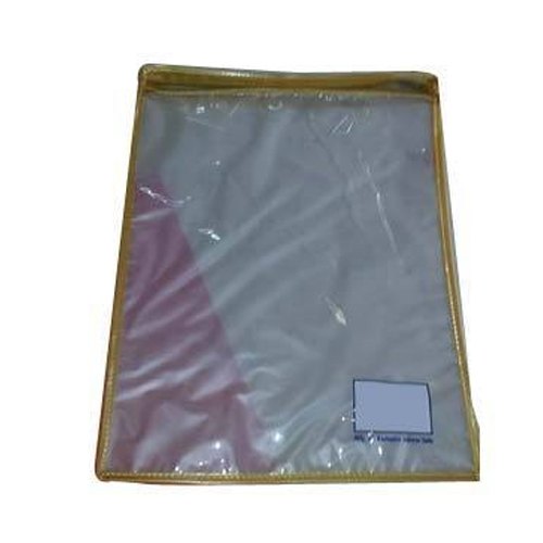 Moti Plastic PVC Saree Cover Zipper Bag, Capacity: 80-250 Gm