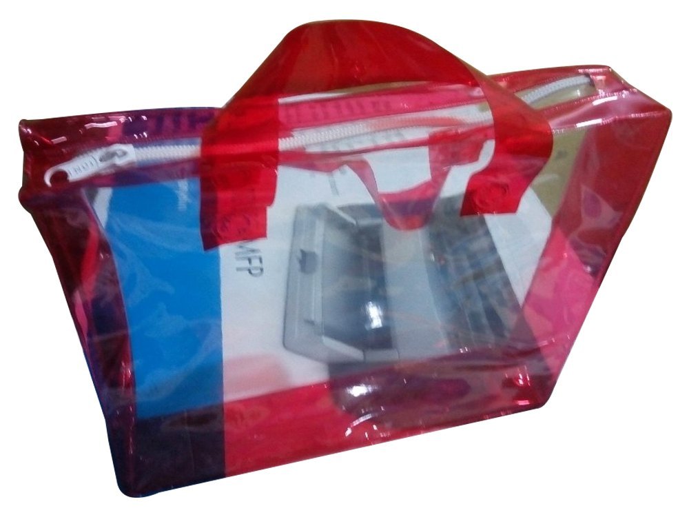 Red Zipper PVC Multipurpose Bag, Capacity: 3 Kg
