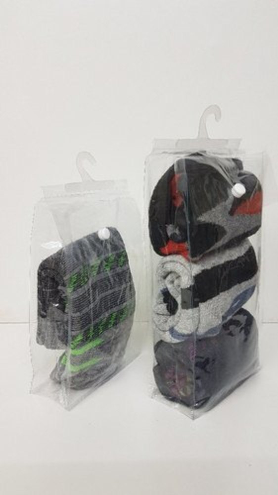 Socks PVC Pouches, Thickness: 100 microns, Size: Customiozed