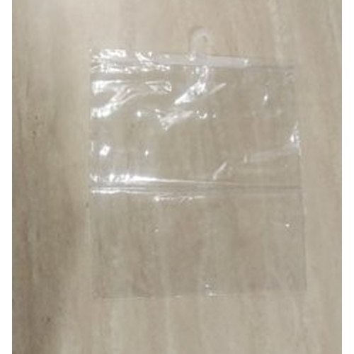 Button Plain Pvc Hanger Packing Pouch, Capacity: 200 Gm To 1 Kg