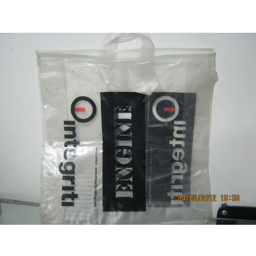 Zipper Transparent Printed PVC Bags, Capacity: 0.5 Kg