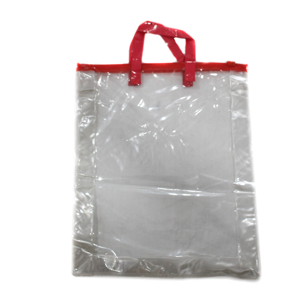 Transparent Plain Handle Pvc Bag