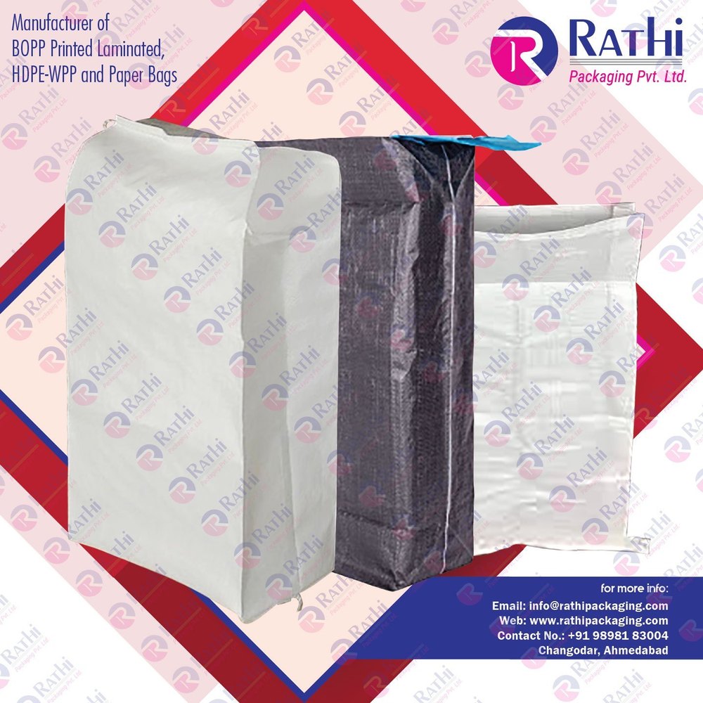 HDPE Printed Side Gusseted BOPP Laminated Bag, Size: 12 Inch To 28 Inch