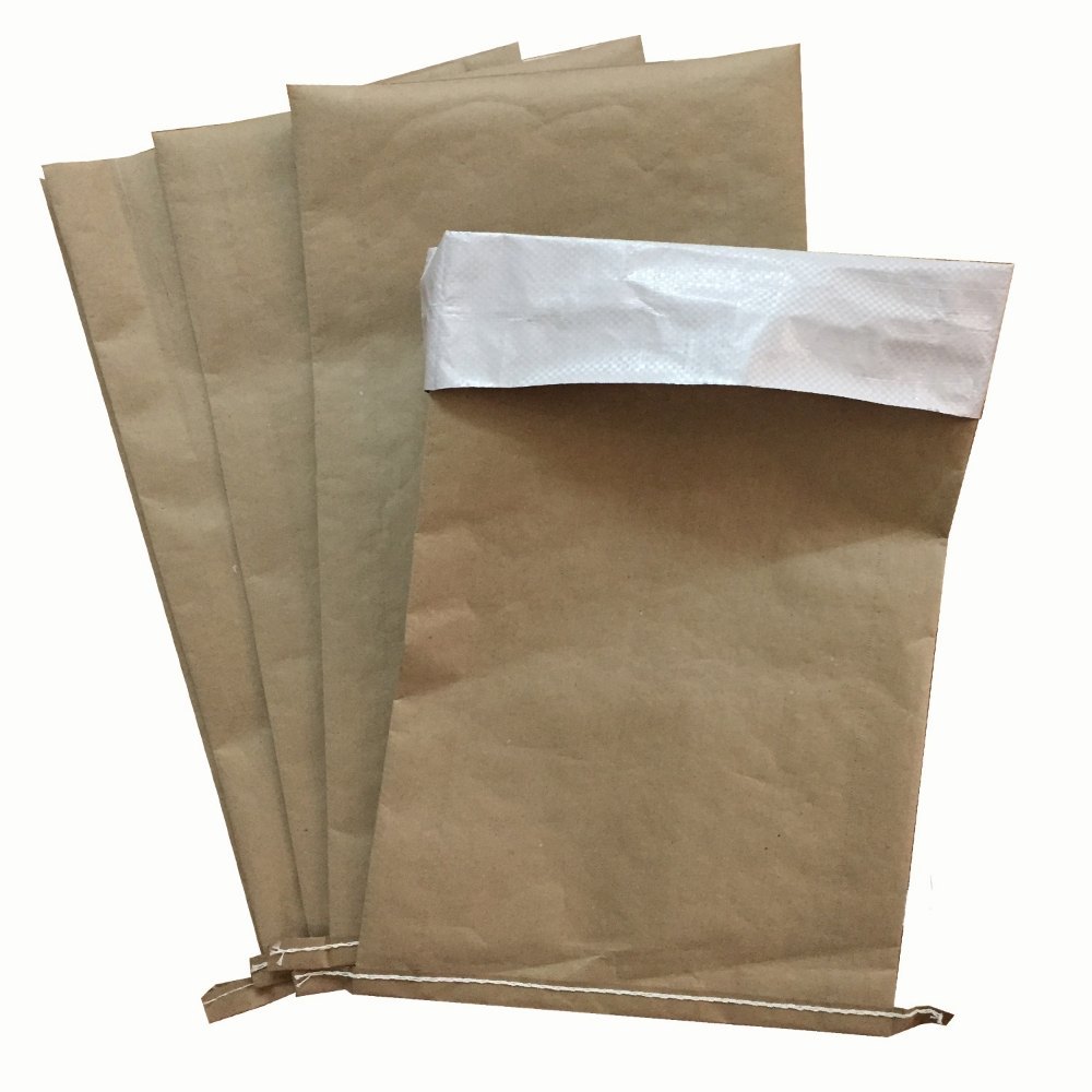 Hdpe, Paper Paper Laminated HDPE Bags, Storage Capacity: 10-50 Kg