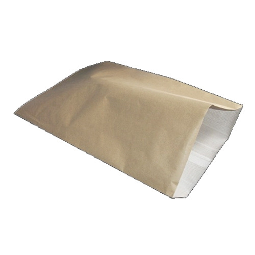 Brown Outer, White Inner HDPE Paper Laminated Bags, Size: 10x8 Inch, Capacity: 90 Gsm