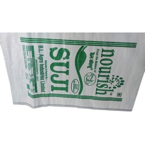 BOPP with stiching HDPE Suji Laminated Bag, Capacity: 10 Kg, Thickness: 100gsm