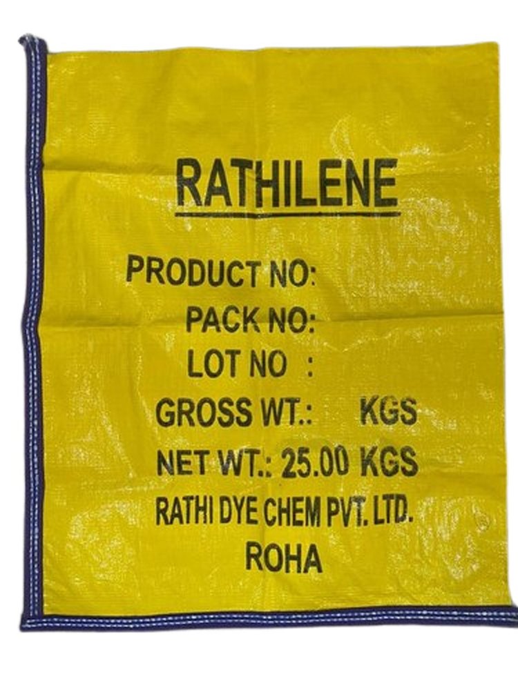 Yellow Printed HDPE Laminated Bag, Size: 24 X 36 Inch, Capacity: 25 Kg
