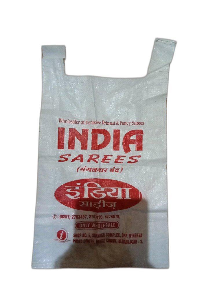Rectangular Plastic Woven Carry Bag, Storage Capacity: 10kgs