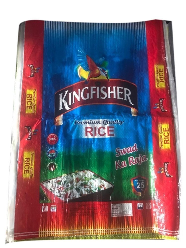 Red and Blue Rectangular Printed PP Woven Bag, For Packaging, Storage Capacity: 10kg