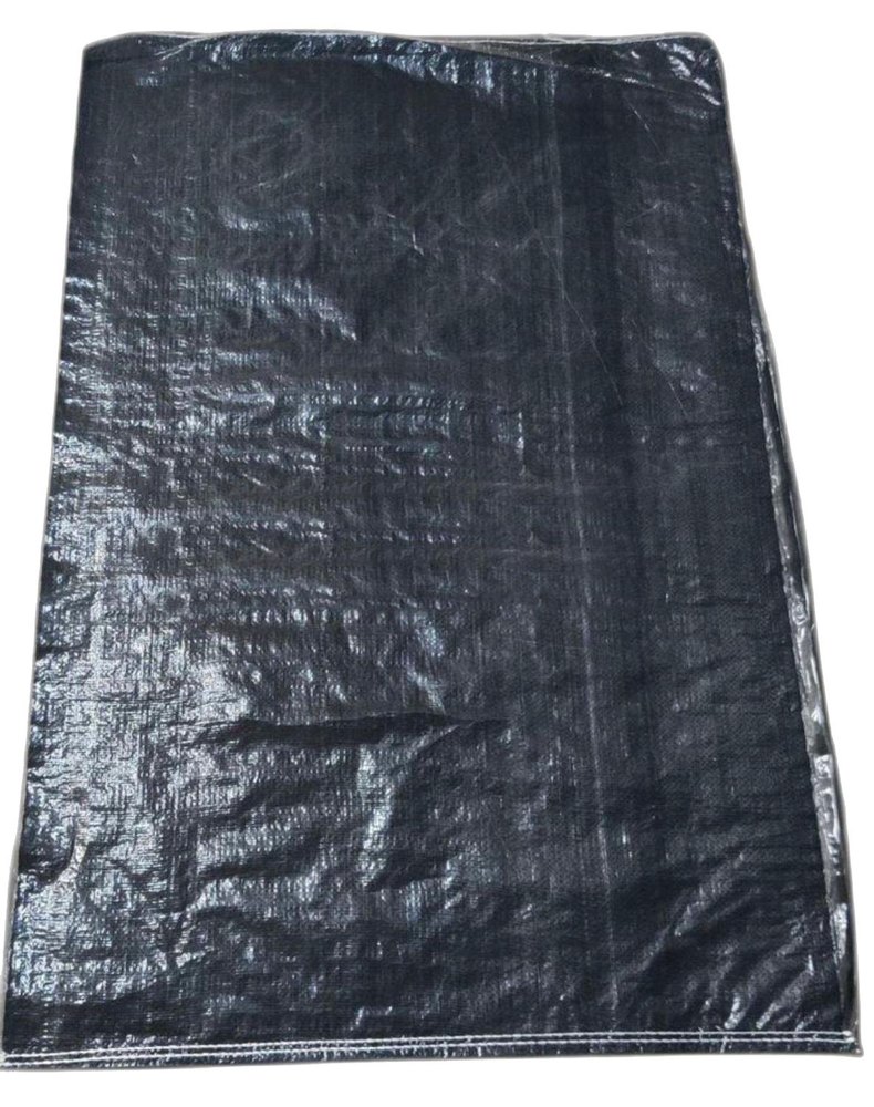 Polypropylene Rectangular PP WOVEN BLACK LAMINATED BAG, For Packaging