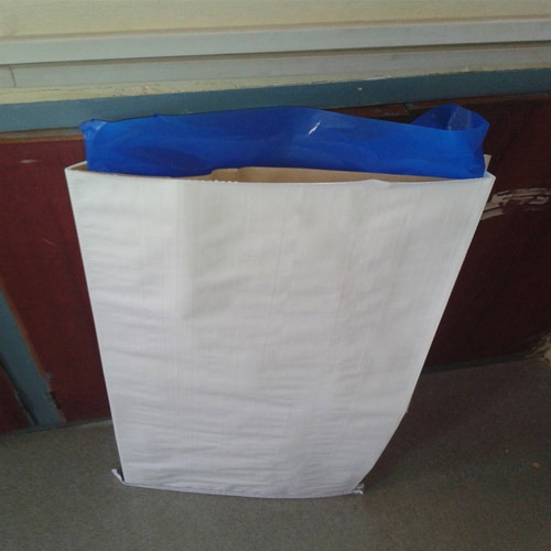 White/Blue/Black Multiwall Paper Bag