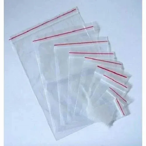Plain Glossy LDPE Zip Bags