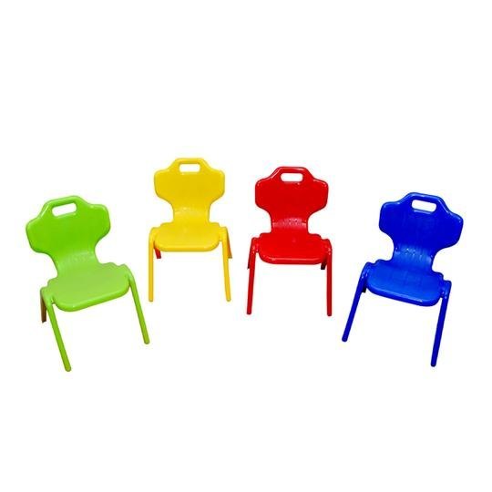 Multicolor Colored Eco Plastic Stackable Chair
