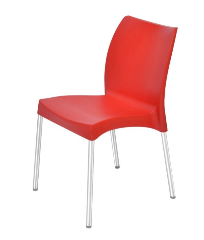 Supreme Orange Plastic Chair, Without Armrest