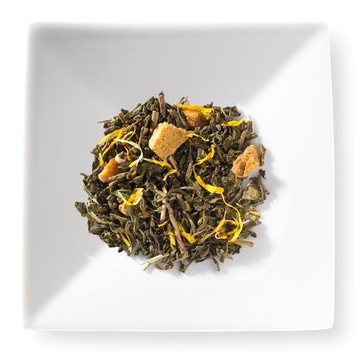 Teavera Blended Orange Ginger Twist Tea, Leaves