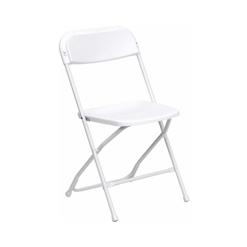 Plastic White Folding Chair, Dimension: 440 x 440 x 800 mm