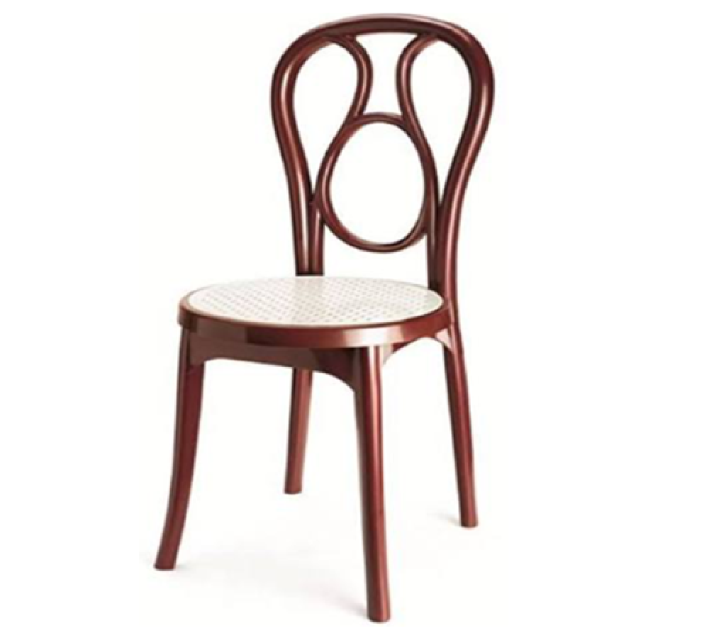 Nilkamal Brown Designer Plastic Chair