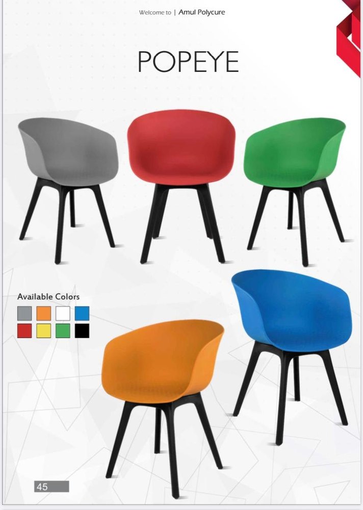 Multicolor plastic chairs