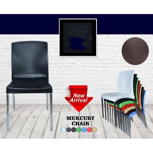 Diya Black PVC Red Cafe Chair (Mercury), Seating Capacity: Single Seater