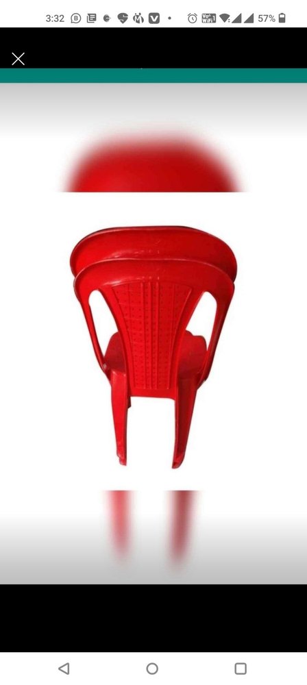 Plastic Pvc Chair, Without Armrest