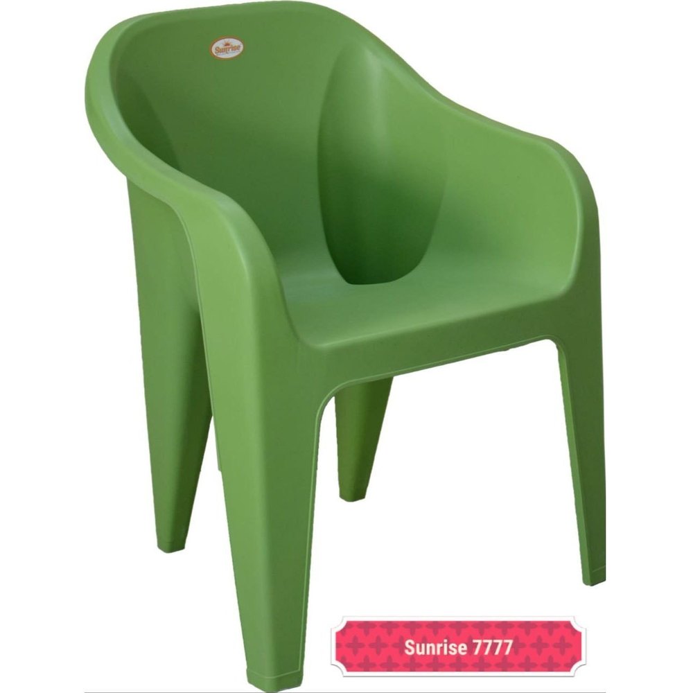 Sunrise Green Plastic Sofa Chair, For Office