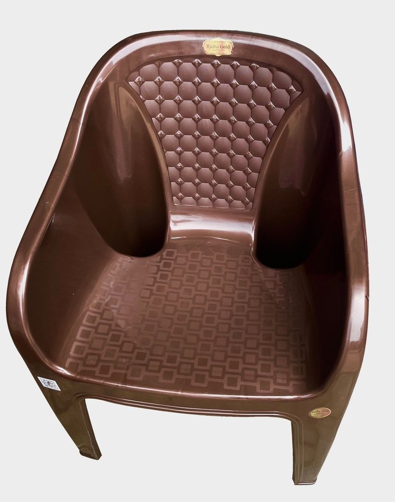 Radha Gold Plastic Sofa Chair