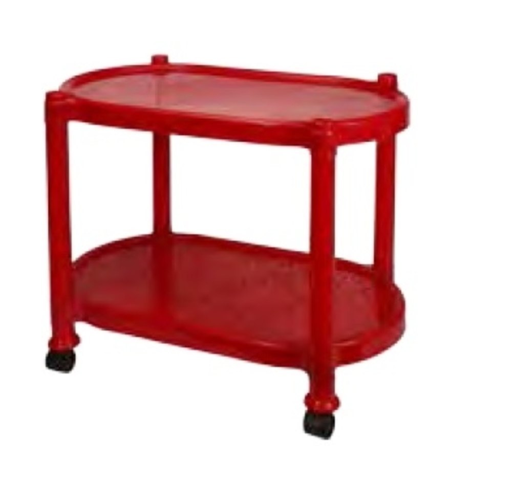 Red Plastic Tea Table