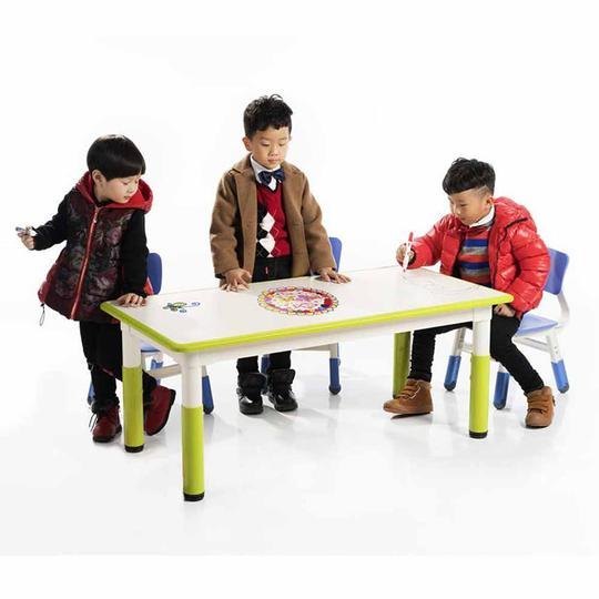 Standard Rectangular Writable Rectangle Table, Size: 120 X 60 X 46-58 Cms