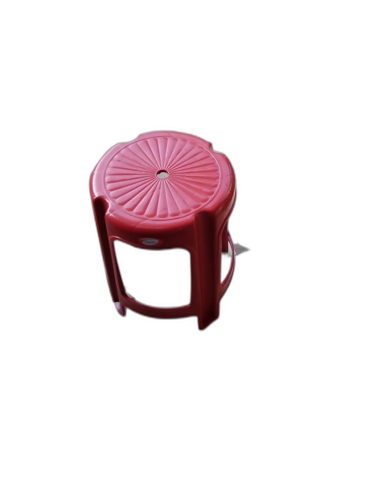 Red Plastic Stool