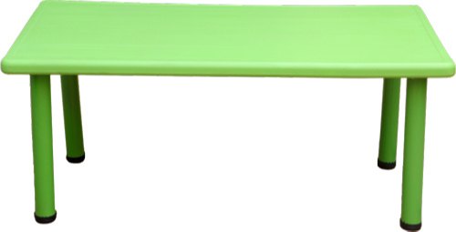 Green Rectangle Plastic Table